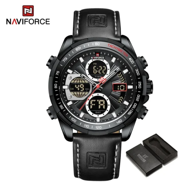 NAVIFORCE Dual Display Chronograph Multifunction Waterproof Men's Watch NF9197L - Image 2