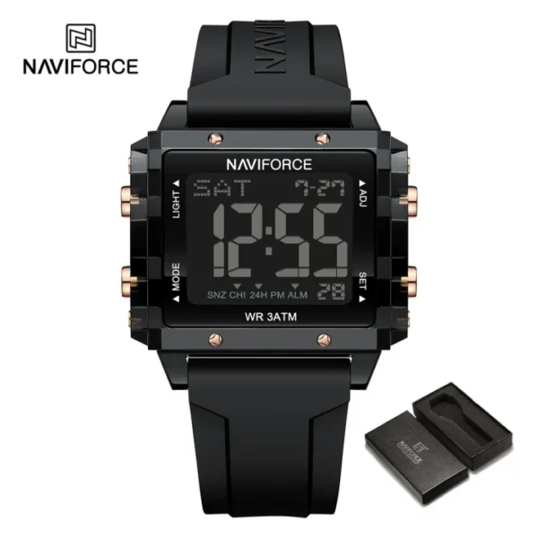 NAVIFORCE Women's Watch Casual Unisex LCD Display Electronic Waterproof Original NF7101 - Image 4