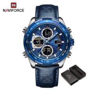NAVIFORCE Dual Display Chronograph Multifunction Waterproof Men's Watch NF9197L
