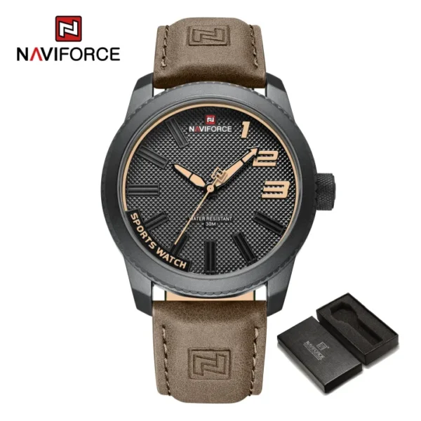 NAVIFORCE Men's Watch Waterproof Fashion Casual Quartz NF9202L - Image 4