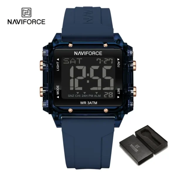 NAVIFORCE Women's Watch Casual Unisex LCD Display Electronic Waterproof Original NF7101 - Image 2