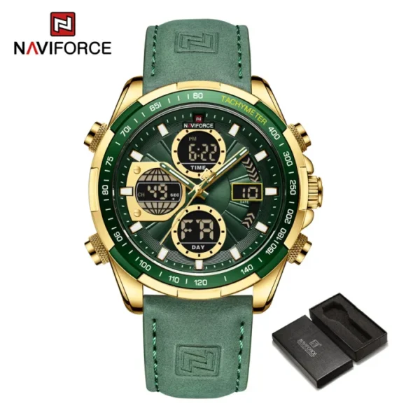 NAVIFORCE Dual Display Chronograph Multifunction Waterproof Men's Watch NF9197L - Image 3