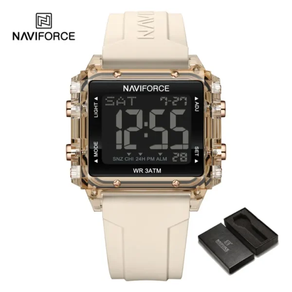 NAVIFORCE Women's Watch Casual Unisex LCD Display Electronic Waterproof Original NF7101 - Image 6