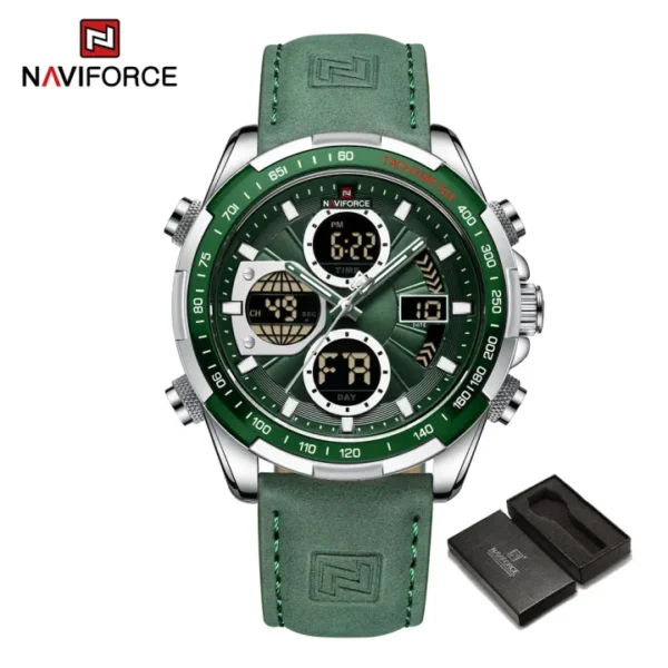 NAVIFORCE Dual Display Chronograph Multifunction Waterproof Men's Watch NF9197L - Image 5