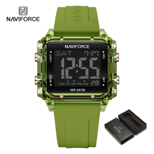 NAVIFORCE Women's Watch Casual Unisex LCD Display Electronic Waterproof Original NF7101 - Image 5