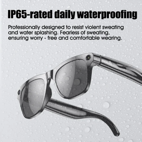 Smart Sunglasses Men Women AI Translate HD Camera Take Photos Record Videos Bluetooth Call Stereo Music Mic Touch Model Xkoenpro
